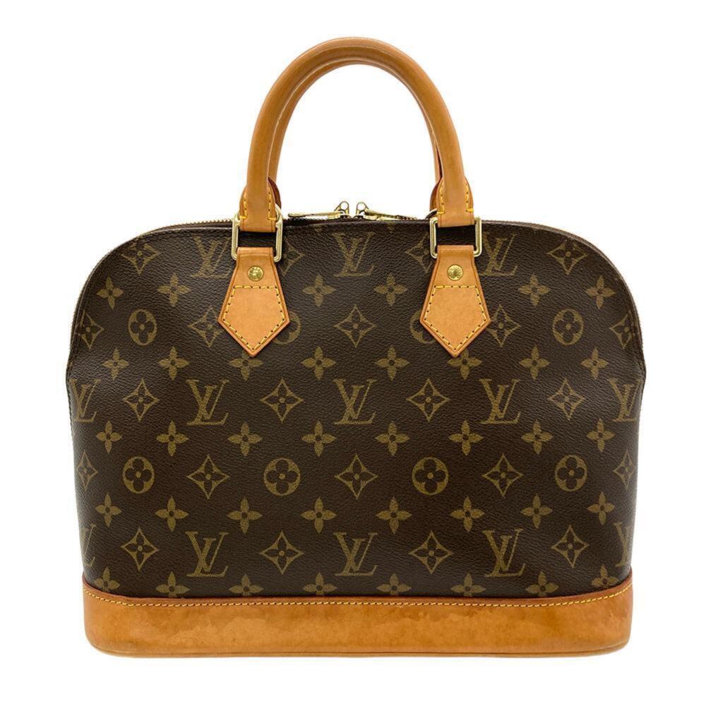 LOUIS VUITTON Brown Monogram Canvas Alma Bag
